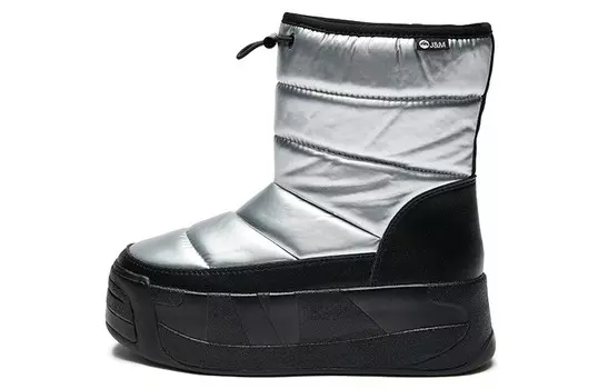Туфли женские повседневные Women's Casual Shoes Women's High-Top Silver Joy&Mario
