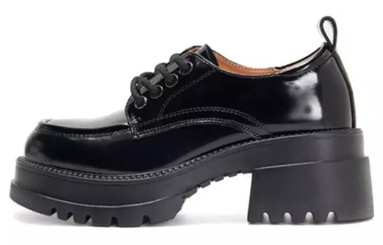 Туфли женские повседневные Women's Casual Shoes Women's Low-Top Black Pt'Son