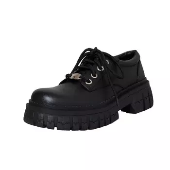 Туфли женские повседневные Women's Casual Shoes Women's Low-Top Black Flowerskam