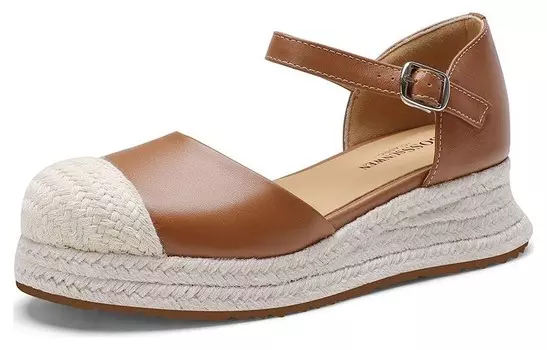 Туфли женские повседневные Women's Casual Shoes Women's Brown Bosssunwen