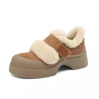 Туфли женские повседневные Women's Casual Shoes Women's Mid-Top Bai Shiting, хаки