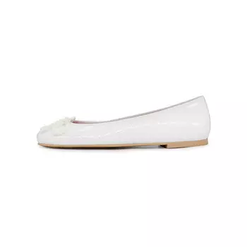 Туфли женские повседневные Women's Casual Shoes Women's White Pretty Ballerinas