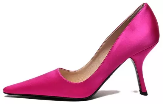 Туфли женские Prada на высоком каблуке, фуксия