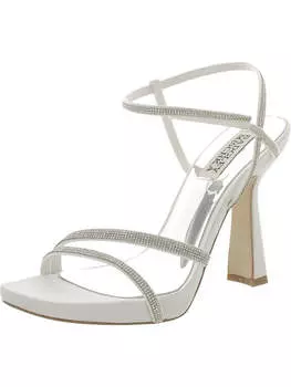 Туфли женские Urbana с открытым носком и ремешком на щиколотке Badgley Mischka, цвет white ribbon