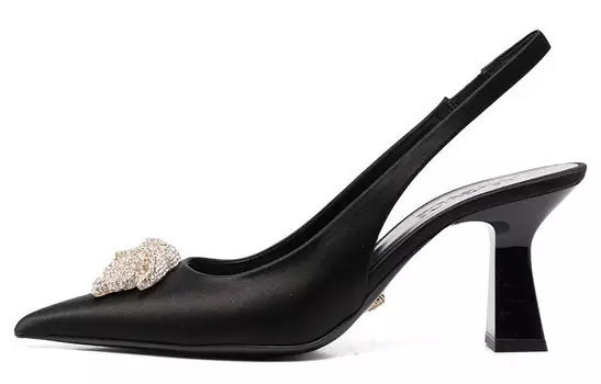 Туфли женские Versace на высоком каблуке, черный