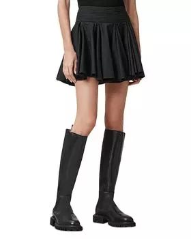 Тюльпановая юбка ALLSAINTS, черный