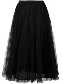 Тюлевая А-образная юбка VALENTINO GARAVANI, черный