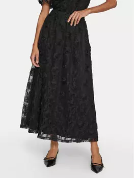 Тюлевая юбка стандартного кроя Vila, черный