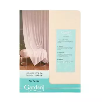 Тюлевая занавеска Garden Poturge - Экрю - 300x270 см