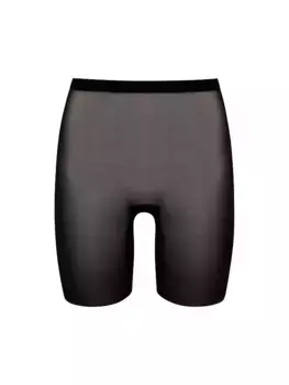 Тюлевые шорты с регулируемым воротником Wolford, черный