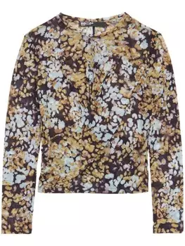 Тюлевый топ Bimba y Lola с принтом Leomimosa, коричневый