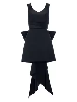 Tulleen атласное платье Isabel с бантом, черный