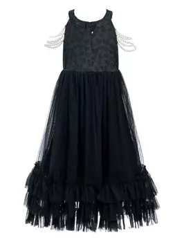 Tulleen платье без рукавов с вышивкой в виде сердца, черный