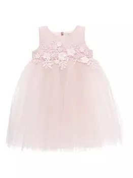 Tulleen платье из тюля с цветочной аппликацией, розовый