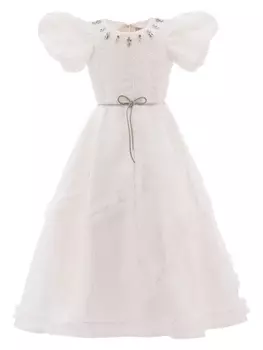 Tulleen платье Raineri с объемными рукавами, белый