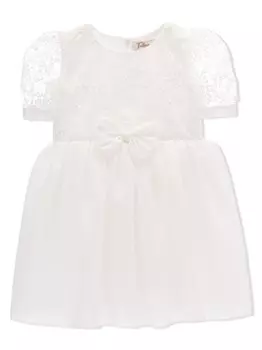 Tulleen платье с цветочной вышивкой, белый