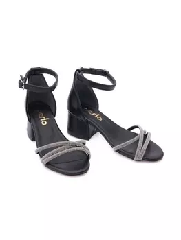 Tulleen сандалии со стразами, черный