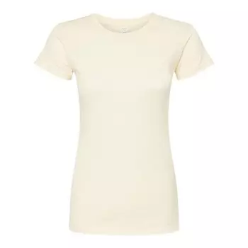 Tultex Женская футболка из тонкого джерси приталенного кроя, цвет Natural