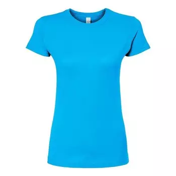 Tultex Женская футболка из тонкого джерси приталенного кроя, цвет Turquoise