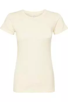 Tultex женская облегающая футболка из тонкого джерси, цвет natural