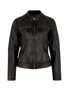 Тулуза кожаная куртка на молнии 7eleven, черный