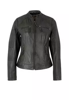 Тулуза кожаная куртка на молнии 7eleven, цвет Anthzite