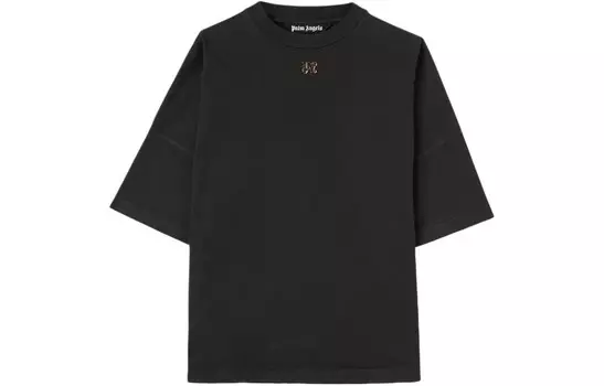 Туманный логотип на футболке Palm Angels, черный