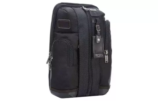 TUMI Нейлоновая сумка-слинг, поясная сумка, сумка через плечо, сумка через плечо, обычная мужская, черная