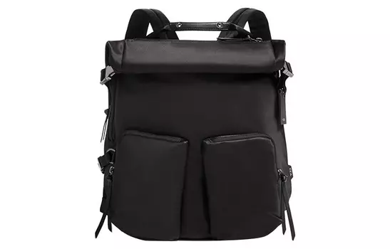 TUMI Рюкзак из полиэстера, обычный, мужской, черный