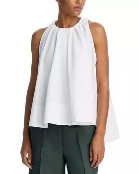 Тюник из хлопкового поплина с защипами CO, белый