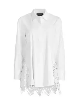 Туника А-силуэта со шнуровкой на спине Donna Karan New York, белый