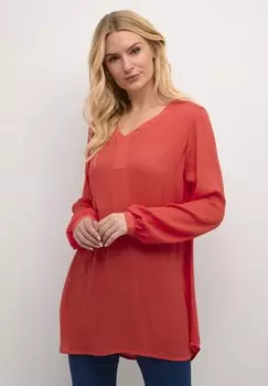Туника AMBER V-NECK Kaffe, цвет cayenne