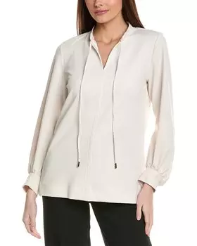 Туника Anne Klein с завязкой на шее, белый