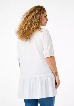 Туника AUS MIT BINDEBNDERN Zizzi, белый