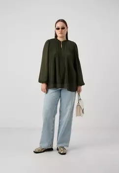 Туника CARPIONA BLOUSE ONLY Carmakoma, темно-зеленый