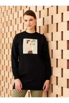 Туника - Черный - Классический крой LC Waikiki, черный