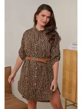 Туника Curvy Lady, коричневый