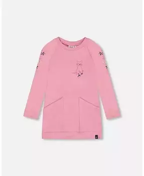 Туника для маленьких девочек с передним карманом, розовая - Для малышей, Детей Deux Par Deux, розовый