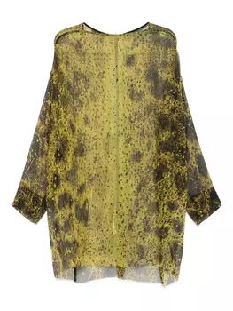 Туника Eclipse Rick Owens, зеленый