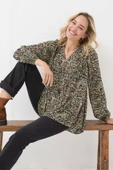 Туника Fatface wild paisley Fat Face, белый