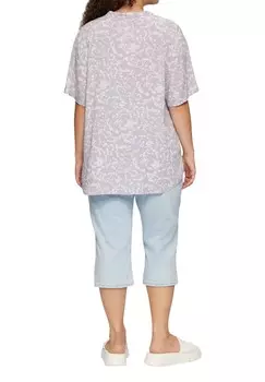 Туника GEMUSTERTE QS, светло-серый