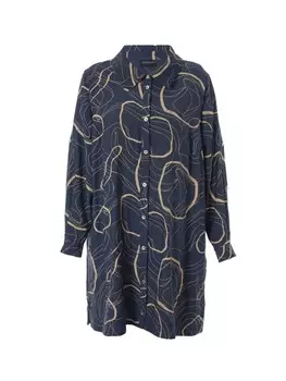 Туника GOZZIP Langarm GArna Tunic Shirt, цвет dusty blue/sand