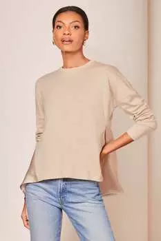Туника из атласного джерси Lipsy, бежевый