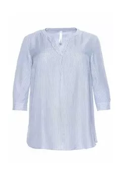 Туника из струящейся качественной вискозы sheego, светло-синий