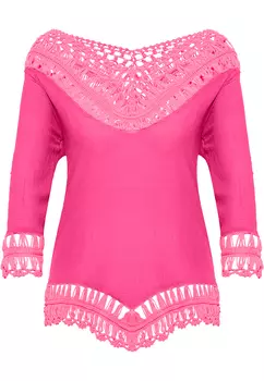 Туника IZIA Mit Hkelpart, розовый