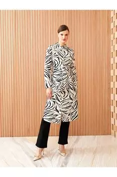 Туника - Экрю - Классический крой LC Waikiki, экрю