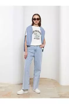 Туника - Экрю - Классический крой LC Waikiki, экрю