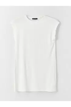 Туника - Экрю - Классический крой LC Waikiki, экрю