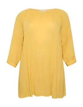 Туника Kaffe Curve AMI, цвет Pastel Yellow