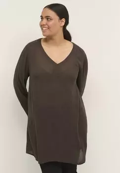 Туника Kaffe Curve, коричневый